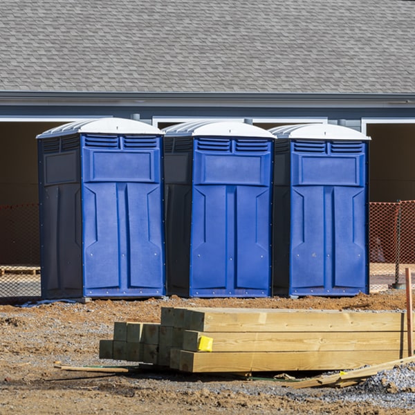 how can i report damages or issues with the porta potties during my rental period in Darien New York